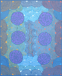 Aboriginal Artwork by Linda Napaljarri James, Marapinti Jukurrpa, 76x61cm