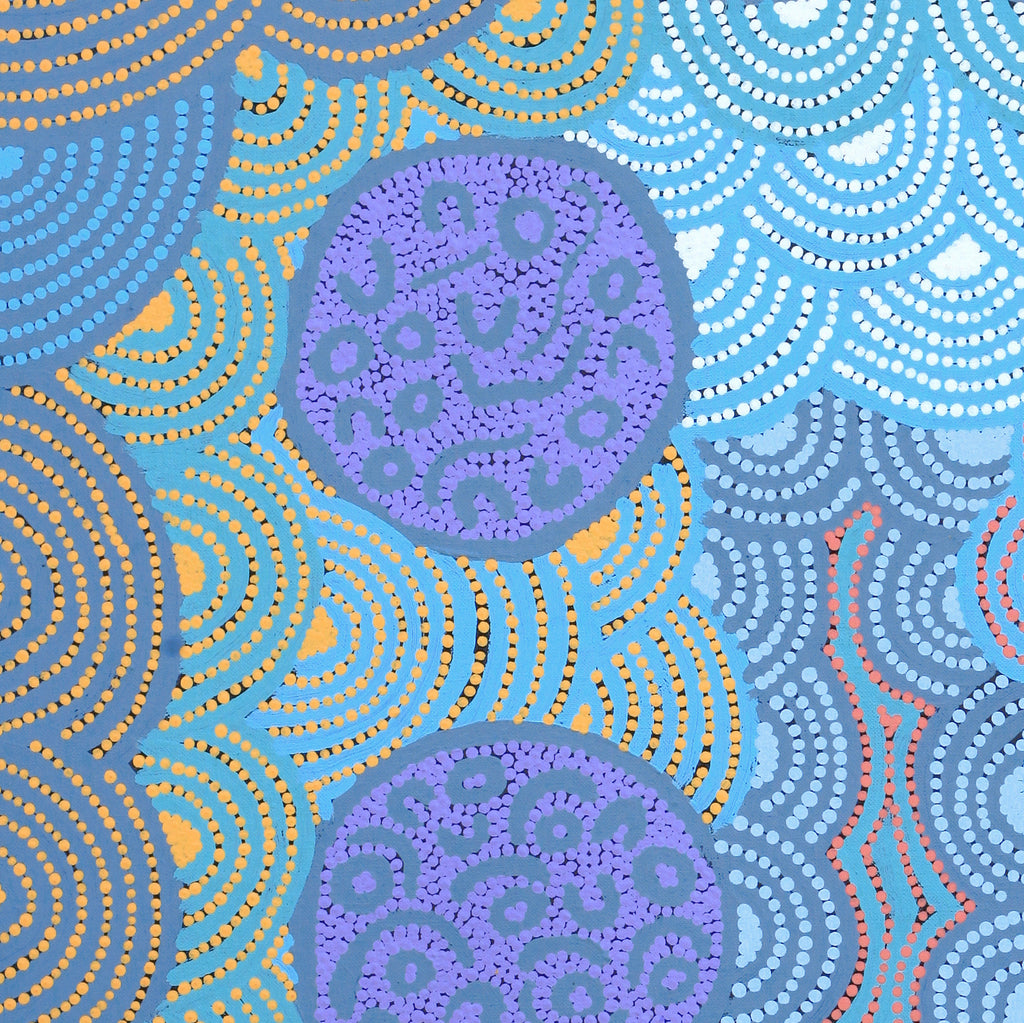 Aboriginal Artwork by Linda Napaljarri James, Marapinti Jukurrpa, 76x61cm