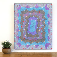 Aboriginal Artwork by Linda Napaljarri James, Marapinti Jukurrpa, 91x76cm