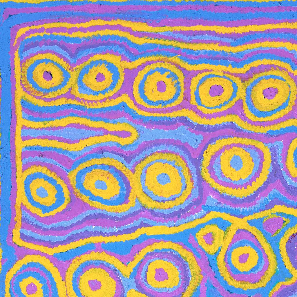 Aboriginal Artwork by Linda Ngitjanka, Yawalyurru at Alkipi, 91x70cm - ART ARK®