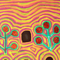 Aboriginal Artwork by Linda Ngitjanka, Untitled, 121x84cm