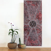 Aboriginal Artwork by Lindy Nangala Tilmouth Presco, Bush Tucker, 76x30cm