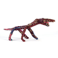 Aboriginal Artwork by Lisa Ken - Papa (Dog) Tjanpi Sculpture