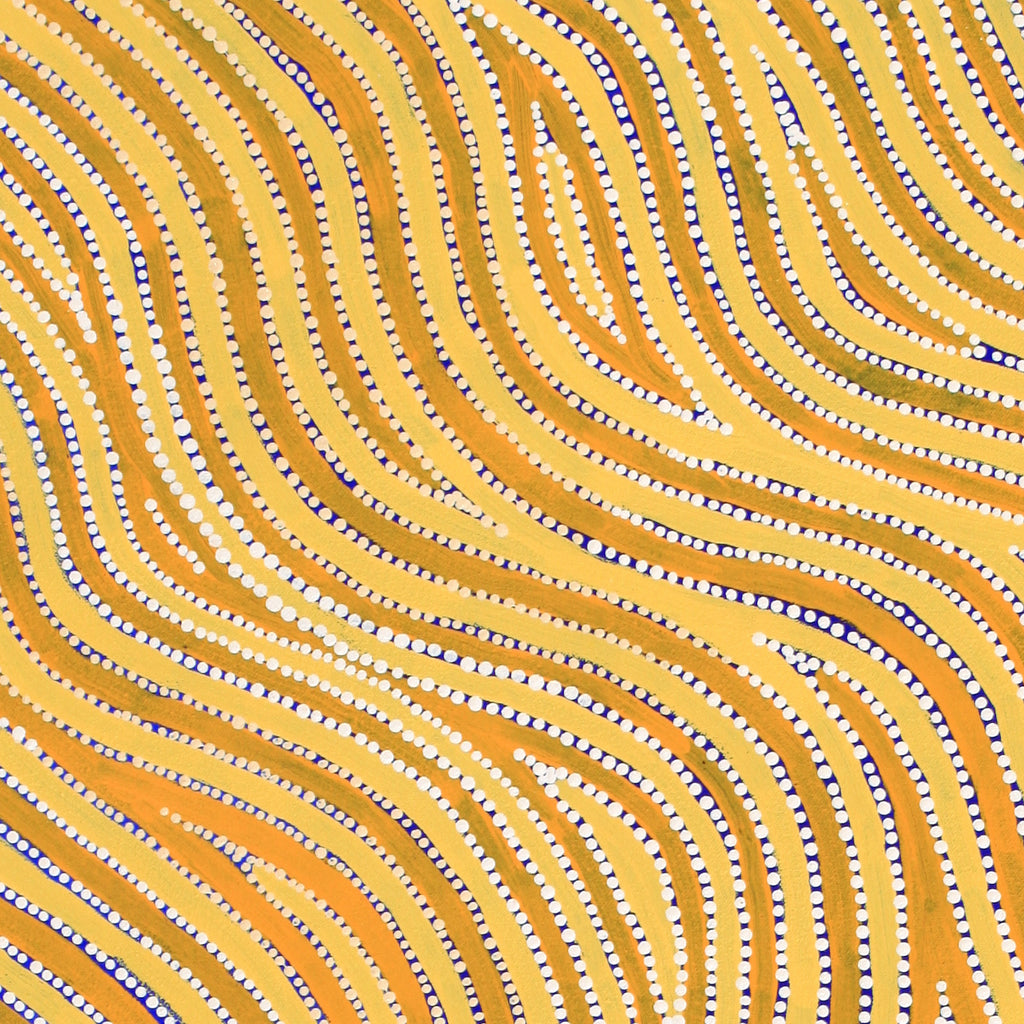 Aboriginal Artwork by Lisa Multa, Tali at Kungkayunti, 100x40cm