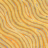 Aboriginal Artwork by Lisa Multa, Tali at Kungkayunti, 100x40cm