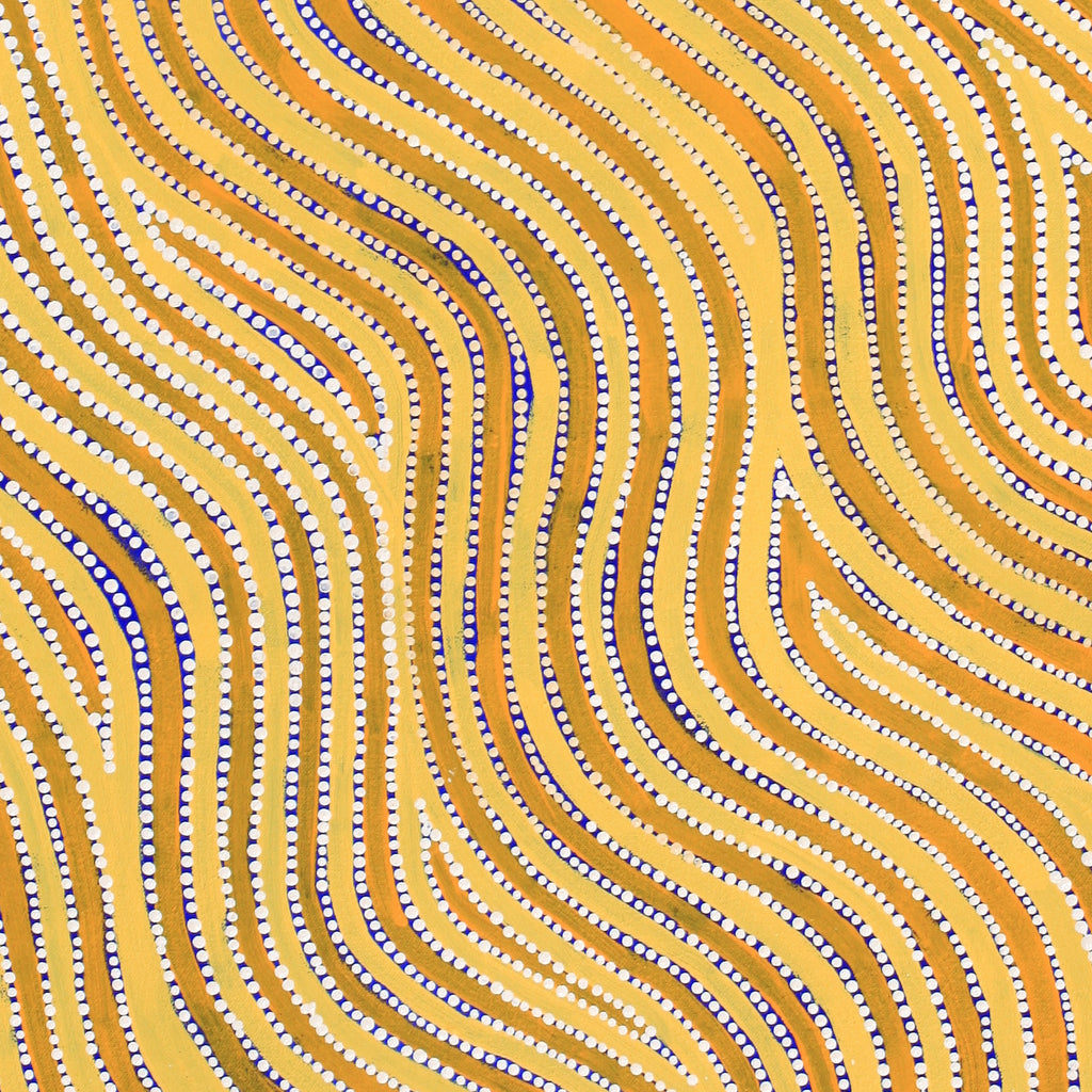 Aboriginal Artwork by Lisa Multa, Tali at Kungkayunti, 100x40cm
