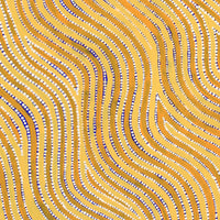 Aboriginal Artwork by Lisa Multa, Tali at Kungkayunti, 100x40cm