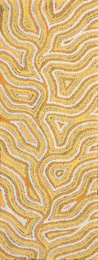 Aboriginal Artwork by Lisa Multa, Tali at Kungkayunti, 122x46cm