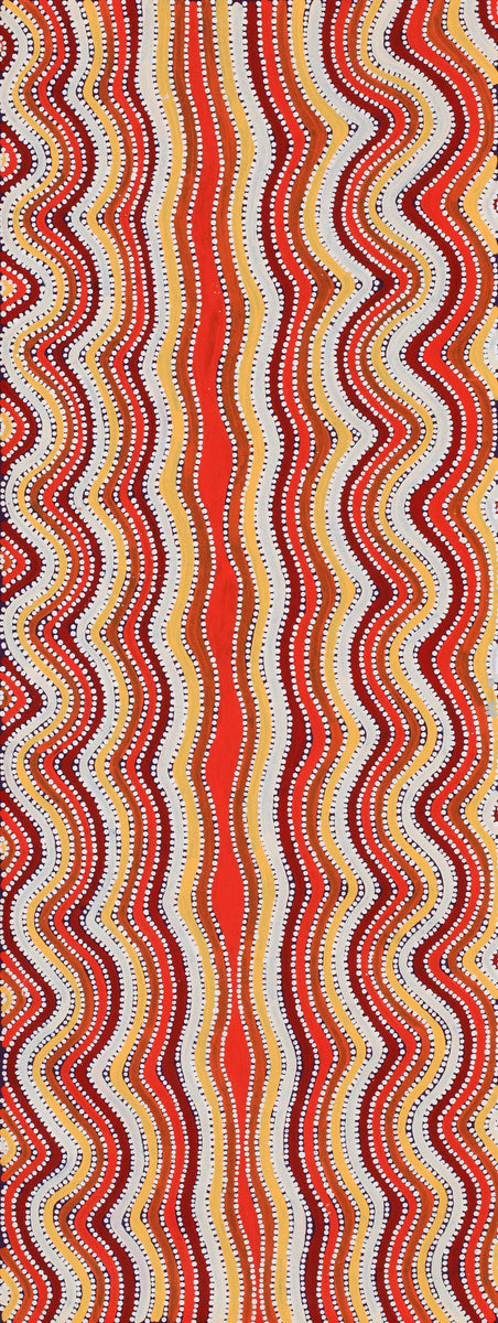 Aboriginal Art by Lisa Multa, Tali at Kungkayunti, 122x46cm - ART ARK®