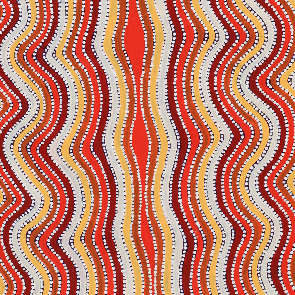 Aboriginal Artwork by Lisa Multa, Tali at Kungkayunti, 122x46cm