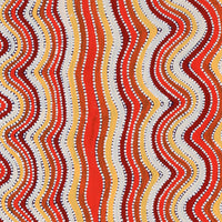 Aboriginal Artwork by Lisa Multa, Tali at Kungkayunti, 122x46cm
