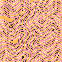Aboriginal Artwork by Lisa Multa, Tali at Kungkayunti, 80x30cm