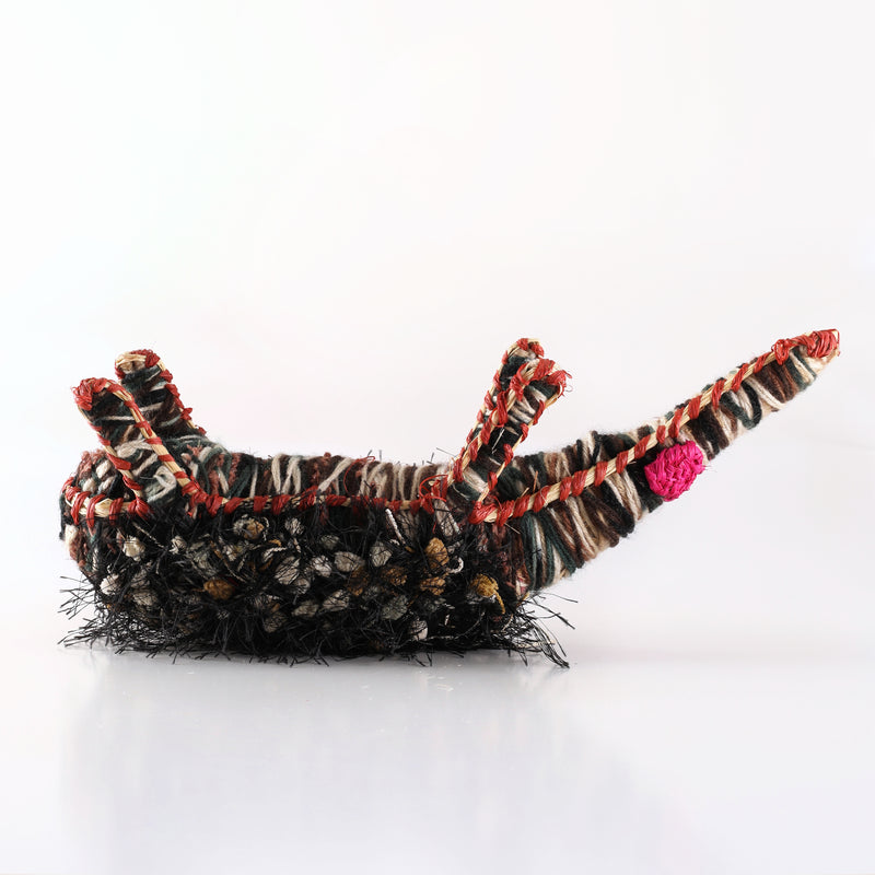 Aboriginal Artwork by Lisa Simms -Echidna Tjanpi Sculpture