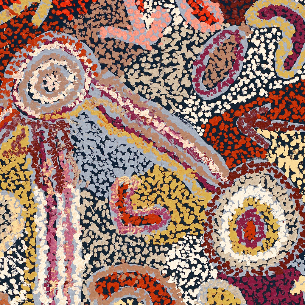 Aboriginal Art by Lisa Ward, Kalaya Tjukurpa (Emu Dreaming), 91x61cm - ART ARK®