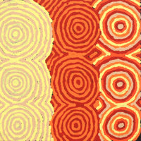 Aboriginal Artwork by Lisa Nakamarra Gordon, Ngatijirri Jukurrpa (Budgerigar Dreaming), 30x30cm