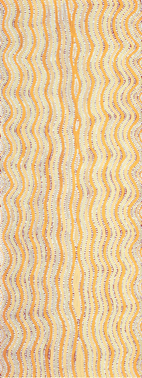 Aboriginal Artwork by Lisa Multa, Tali at Kungkayunti, 122x46cm