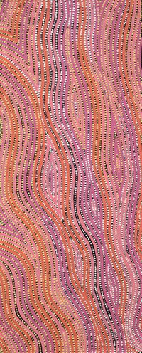 Aboriginal Artwork by Lisa Multa, Tali at Kungkayunti, 100x40cm