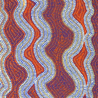 Aboriginal Artwork by Lisa Multa, Tali at Kungkayunti, 80x40cm