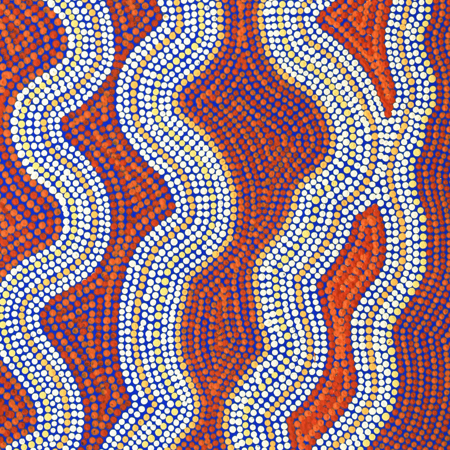Aboriginal Artwork by Lisa Multa, Tali at Kungkayunti, 80x40cm