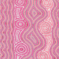 Aboriginal Artwork by Lisa Multa, Tali at Kungkayunti, 90x40cm