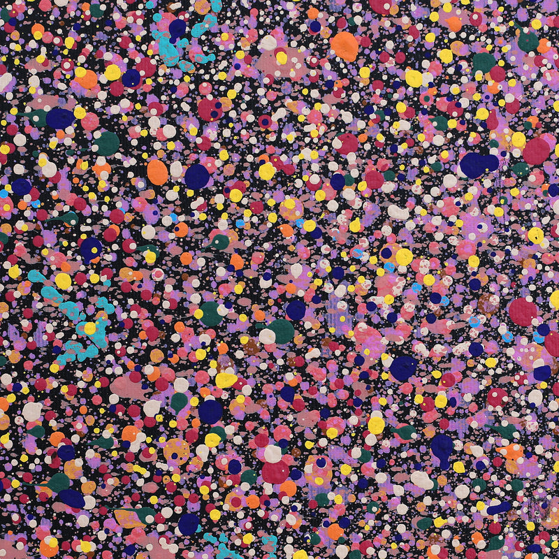 Aboriginal Artwork by Lloyd Jampijinpa Brown, Yankirri Jukurrpa (Emu Dreaming) - Ngarlikurlangu, 30x30cm