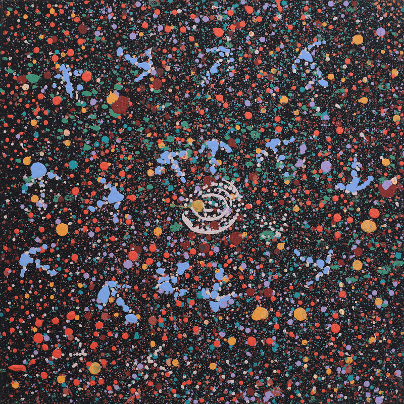 Aboriginal Artwork by Lloyd Jampijinpa Brown, Yankirri Jukurrpa (Emu Dreaming) - Ngarlikurlangu, 30x30cm