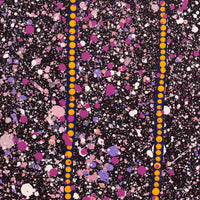 Aboriginal Artwork by Lloyd Jampijinpa Brown, Yankirri Jukurrpa (Emu Dreaming) - Ngarlikurlangu, 30x30cm
