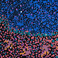 Aboriginal Artwork by Lloyd Jampijinpa Brown, Yankirri Jukurrpa (Emu Dreaming) - Ngarlikurlangu, 30x30cm