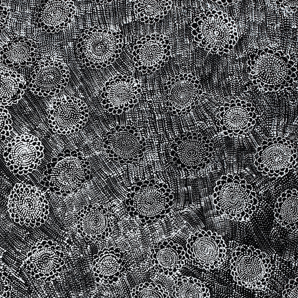 Aboriginal Artwork by Lola Nampijinpa Brown, Ngapa Jukurrpa - Mikanji, 122x107cm