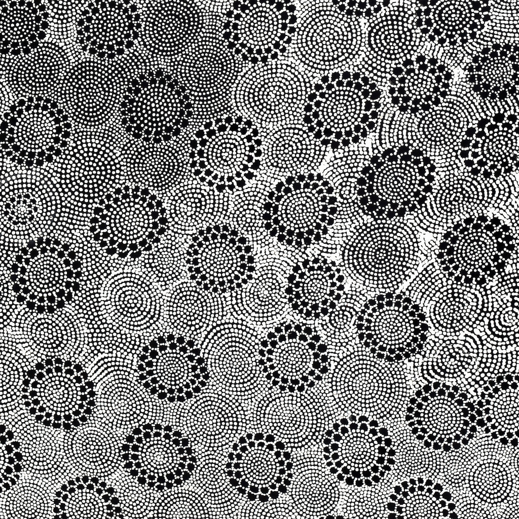 Aboriginal Artwork by Lola Nampijinpa Brown, Ngapa Jukurrpa - Mikanji, 122x61cm