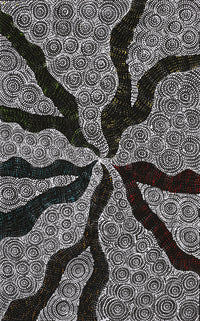 Aboriginal Artwork by Lola Nampijinpa Brown, Ngapa Jukurrpa - Mikanji, 122x76cm