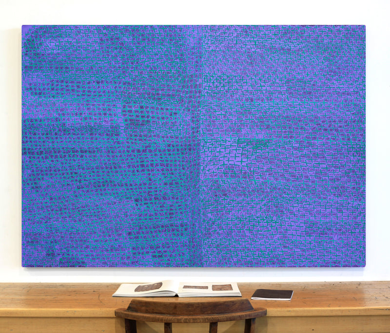 Aboriginal Artwork by Lorraine Nungarrayi Granites, Ngatijirri Jukurrpa (Budgerigar Dreaming), 152x107cm