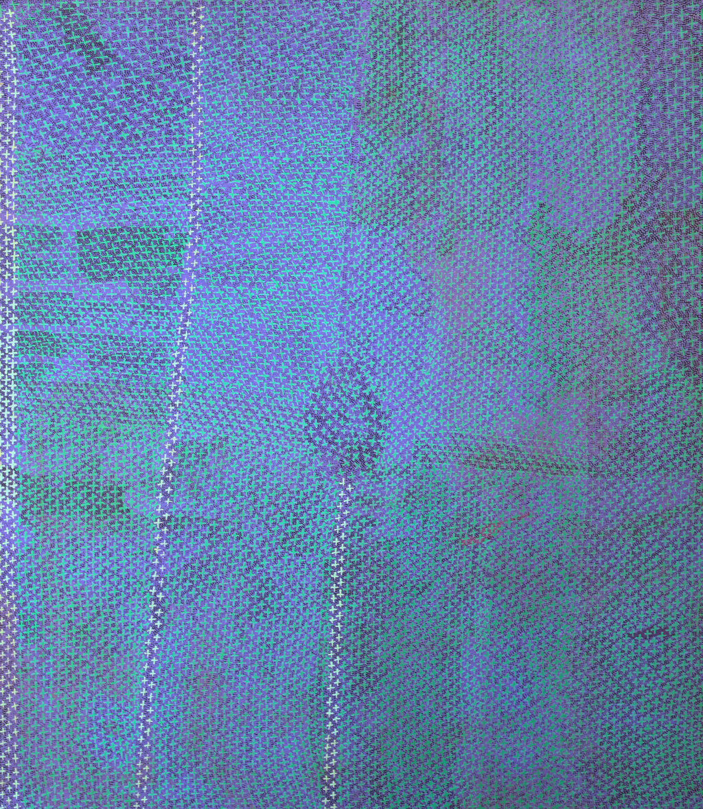 Aboriginal Artwork by Lorraine Nungarrayi Granites, Ngatijirri Jukurrpa (Budgerigar Dreaming), 107x91cm