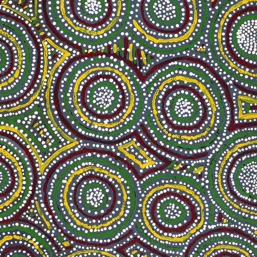 Aboriginal Artwork by Lorraine Napangardi Wheeler, Lukarrara Jukurrpa, 107x46cm - ART ARK®