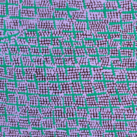 Aboriginal Artwork by Lorraine Nungarrayi Granites, Ngatijirri Jukurrpa (Budgerigar Dreaming), 30x30cm