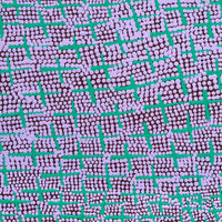 Aboriginal Artwork by Lorraine Nungarrayi Granites, Ngatijirri Jukurrpa (Budgerigar Dreaming), 30x30cm