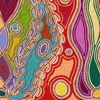 Aboriginal Artwork by Louise Napangardi Watson, Mina Mina Jukurrpa, 76x46cm