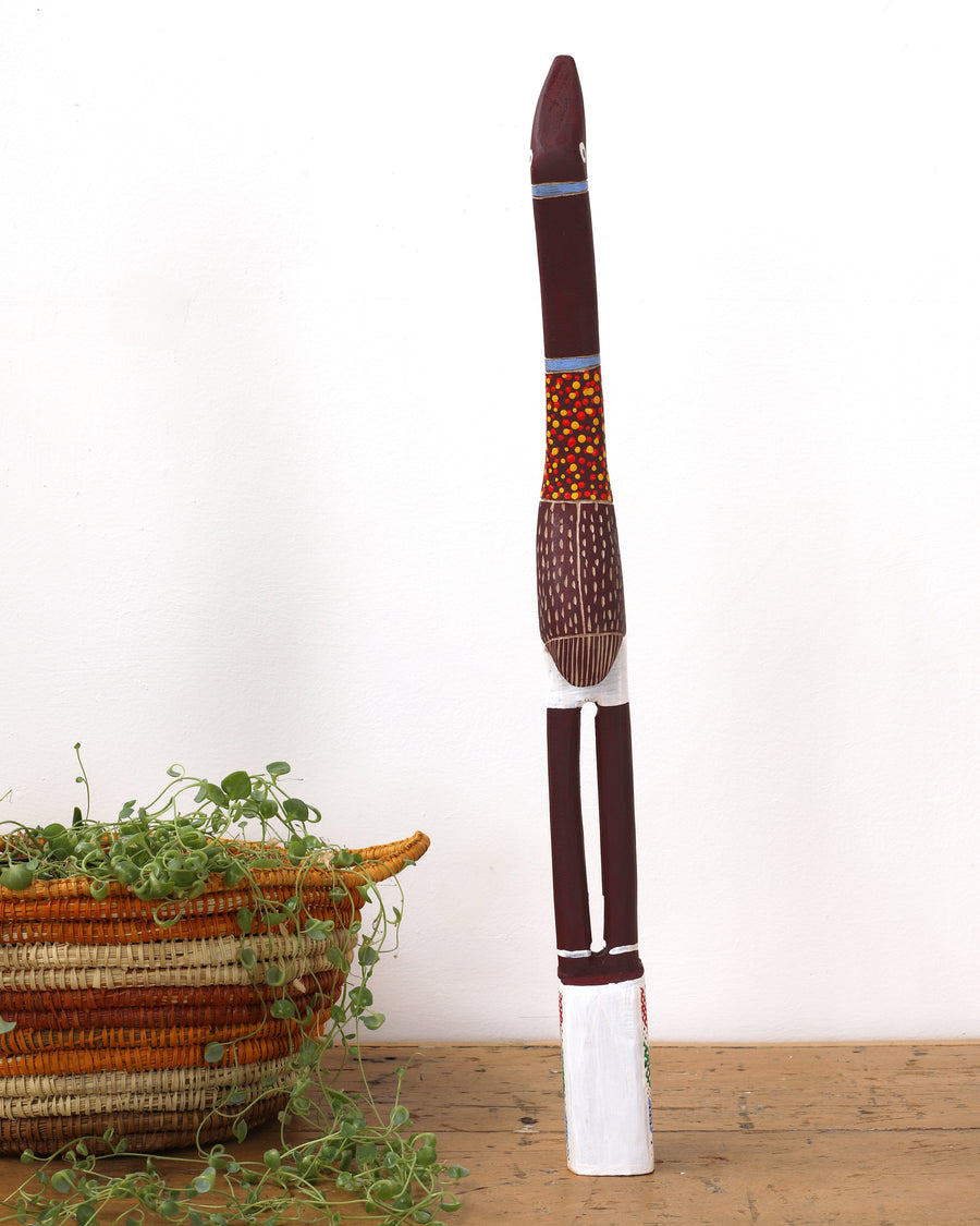 Aboriginal Artwork by Luke Djalagarrarra, Dirribaba Sculpture, 59cm