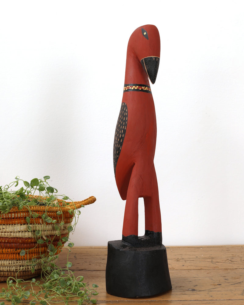 Aboriginal Artwork by Luke Djalagarrarra, Red Lake Sculpture, 49cm