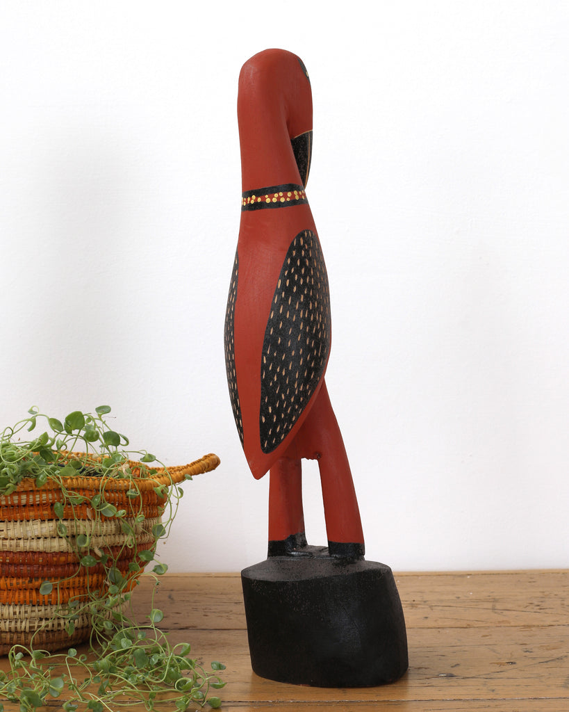 Aboriginal Art by Luke Djalagarrarra, Red Lake Sculpture, 49cm - ART ARK®