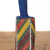 Aboriginal Artwork by Luke Djalagarrarra, Blue Bird Sculpture, 88cm