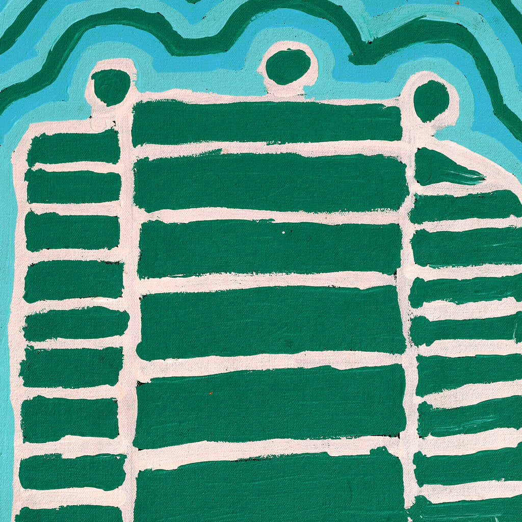 Aboriginal Artwork by Lulu Gibson Nakamarra, Malikijarra Jukurrpa, 61x30cm