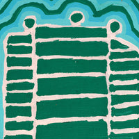 Aboriginal Artwork by Lulu Gibson Nakamarra, Malikijarra Jukurrpa, 61x30cm