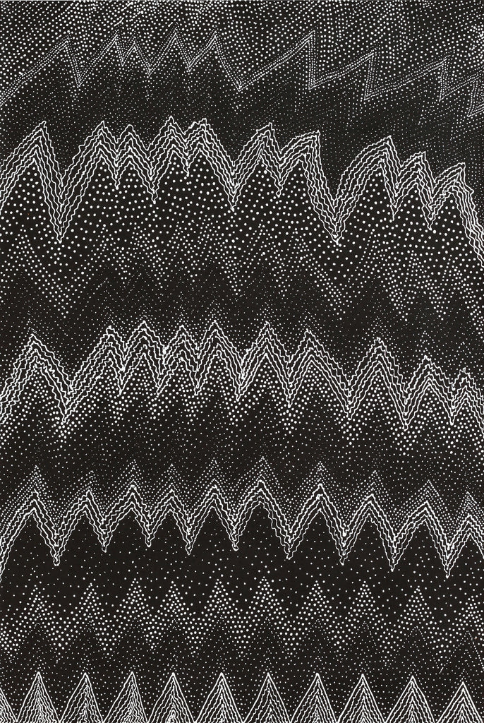 Aboriginal Artwork by Lyn Napangardi Ward, Ngapa Jukurrpa - Pirlinyarnu, 91x61cm