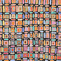 Aboriginal Artwork by Lynette Nangala Singleton, Ngapa Jukurrpa - Puyurru, 122x107cm