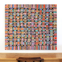 Aboriginal Artwork by Lynette Nangala Singleton, Ngapa Jukurrpa - Puyurru, 122x107cm