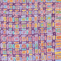 Aboriginal Artwork by Lynette Nangala Singleton, Ngapa Jukurrpa - Puyurru, 122x61cm