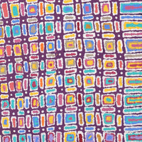 Aboriginal Artwork by Lynette Nangala Singleton, Ngapa Jukurrpa - Puyurru, 122x61cm