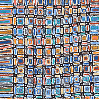 Aboriginal Artwork by Lynette Nangala Singleton, Ngapa Jukurrpa - Puyurru, 152x76cm