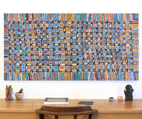 Aboriginal Artwork by Lynette Nangala Singleton, Ngapa Jukurrpa - Puyurru, 152x76cm